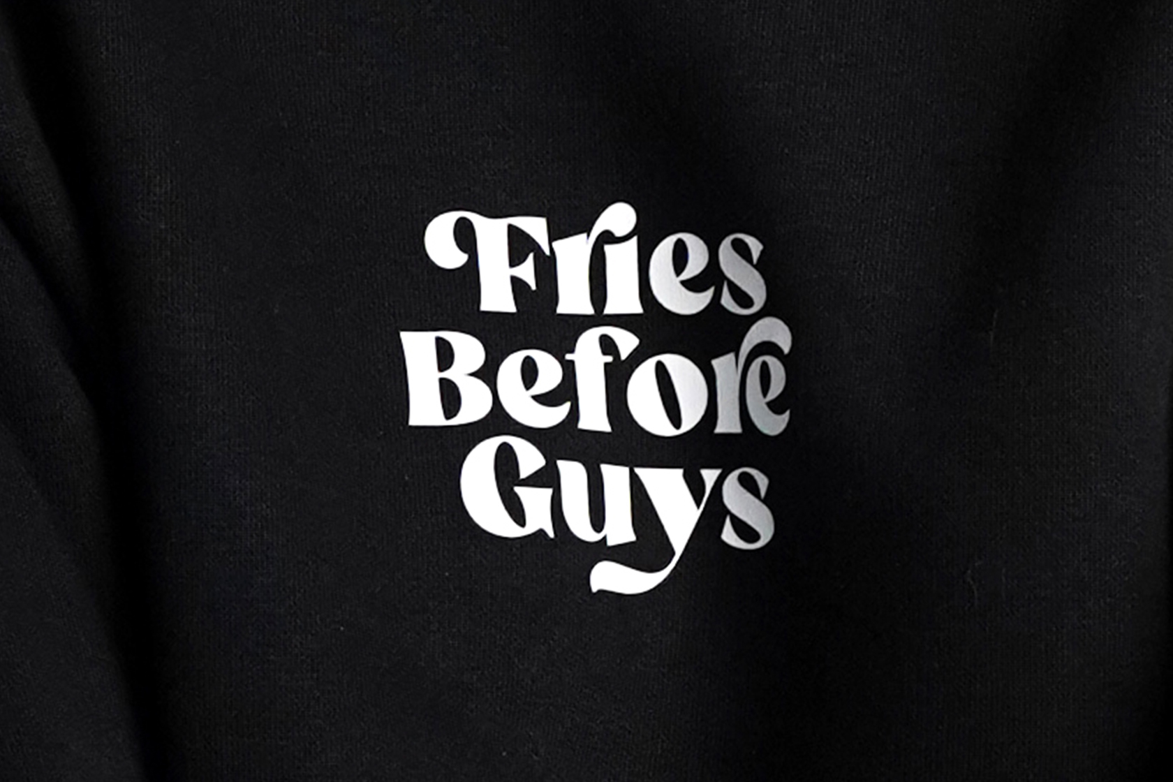 fries before guys® black hoodie